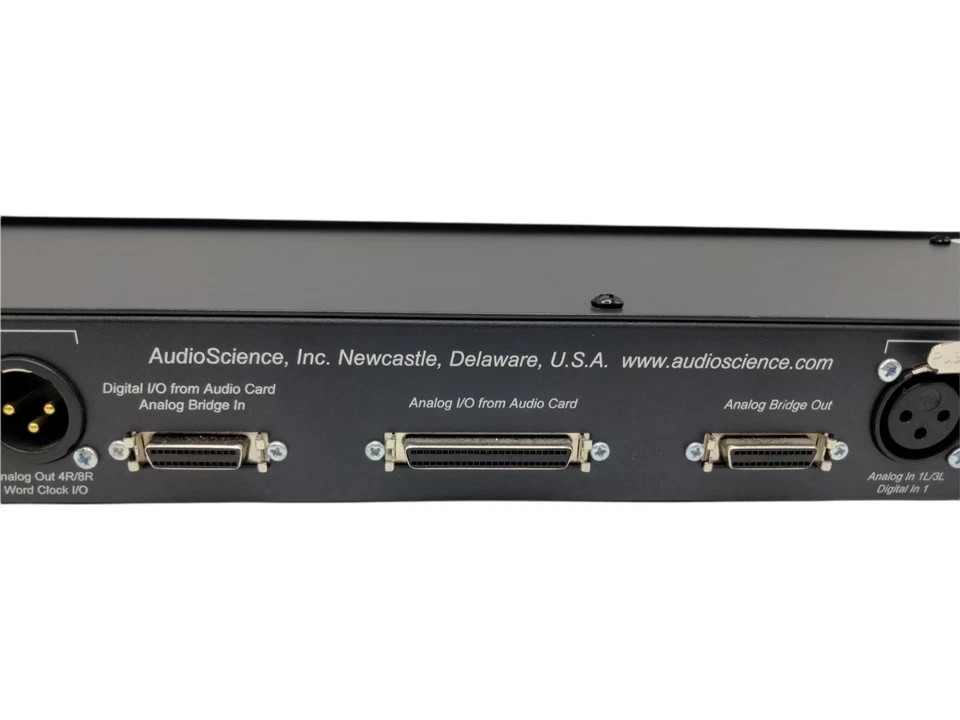 AudioScience BOB1024 Sound Card XLR Breakout Box Rackmounted - TESTED!!