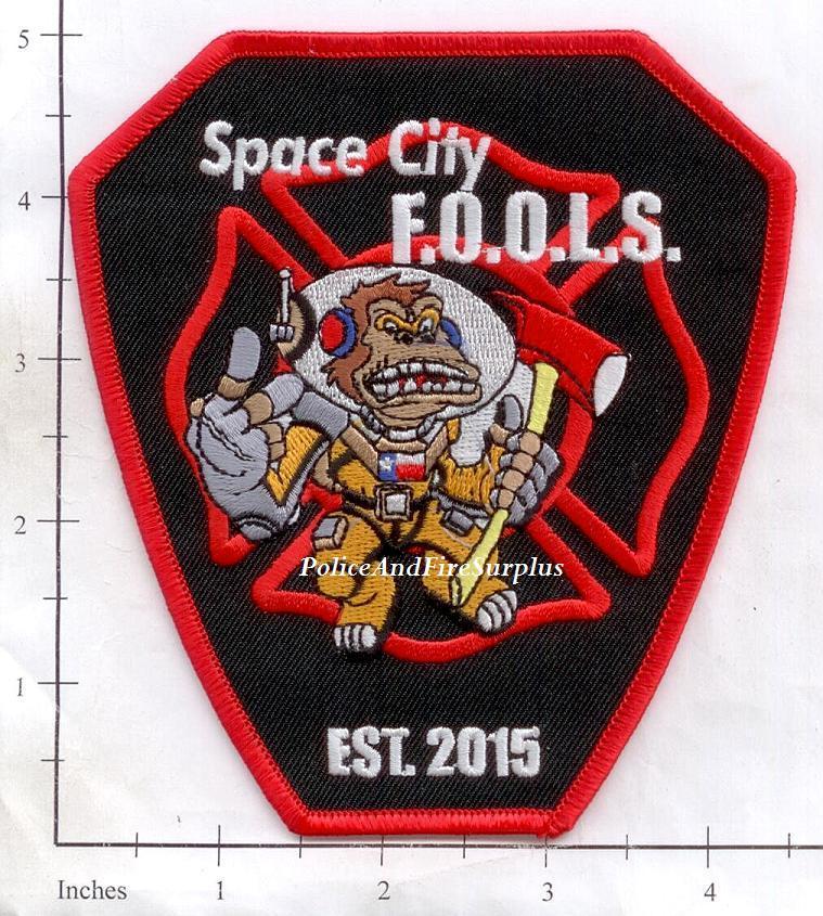 Texas - Space City FOOLS TX Fire Dept Patch - Humble, Texas