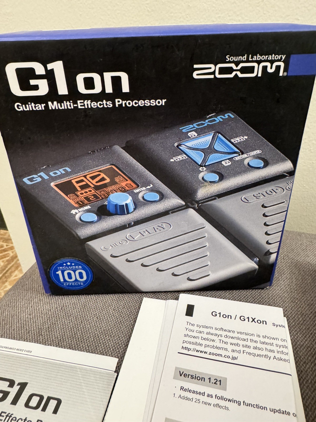ZOOM G1ON Electric Guitar Effects Pedal Multi-Effects Pedal Tested Working