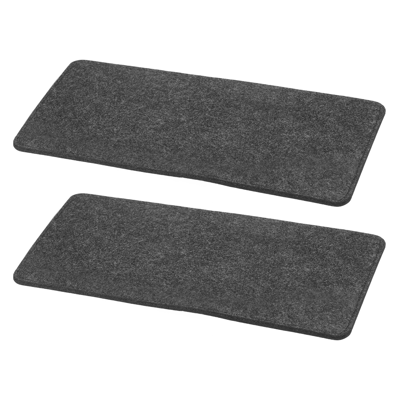 2Pcs Felt Base Shaper 13 x 6 Inch Rectangle Bag Bottom Shaper Dark Gray
