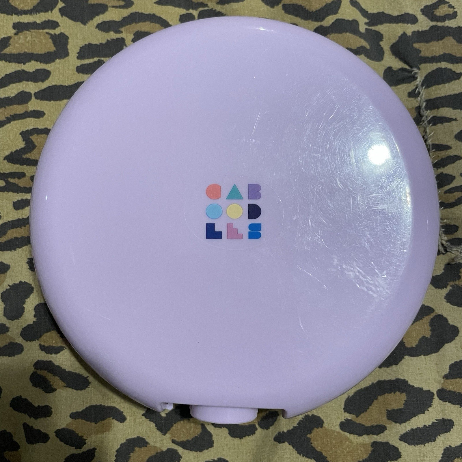 Caboodles Purple Vintage Cosmetic compact makeup carrying case Travel Mirror Vtg