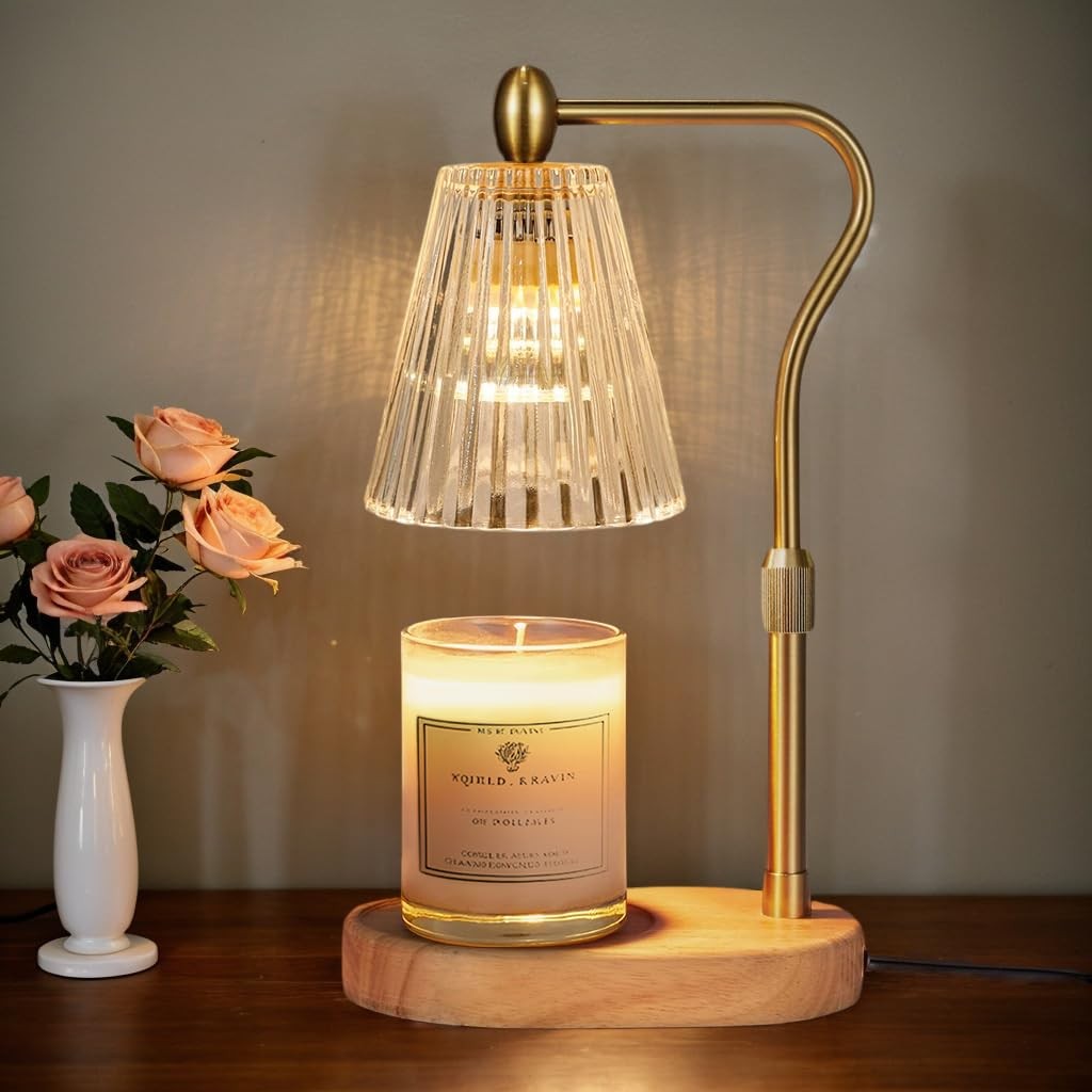 Engpure Candle Warmer Lamp - Candle Warmer Lamp with Timer and Dimmer Adjustable