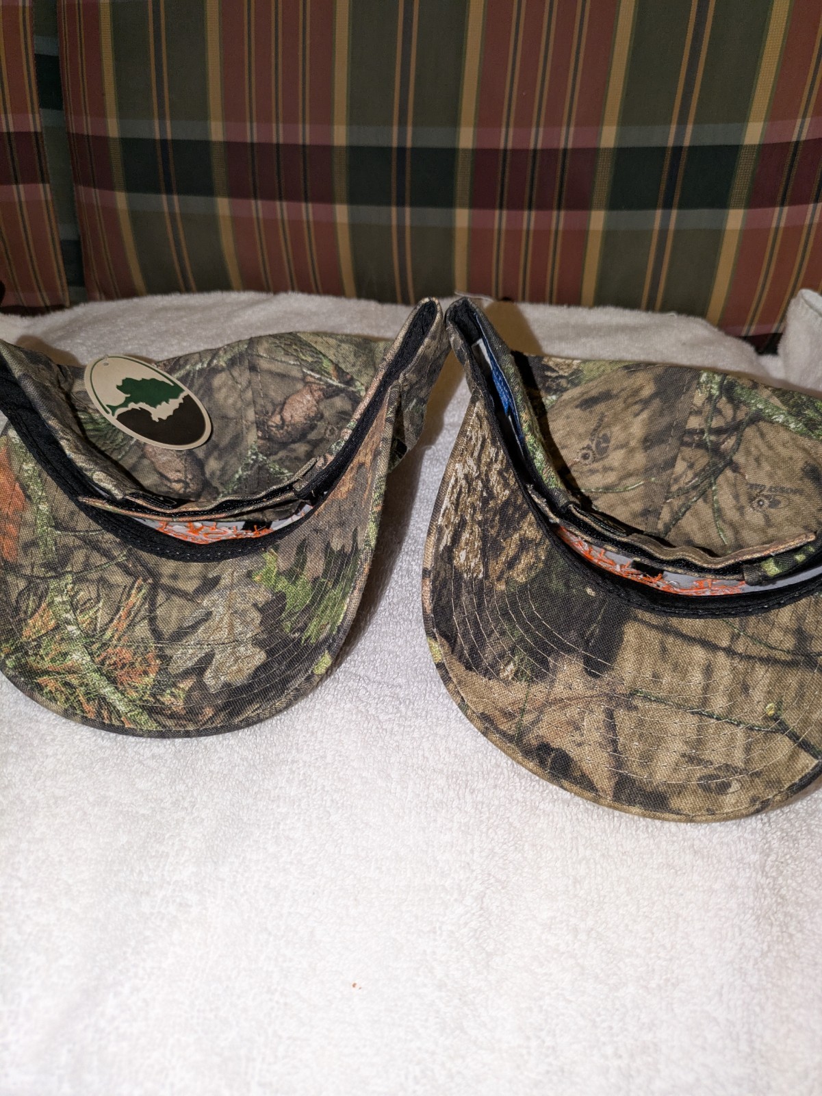 2 Officially Licensed Mossy Oak Camouflaged Caps