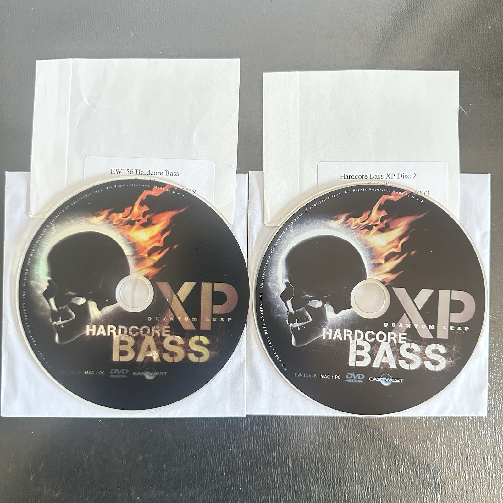 East West Quantum Leap Hardcore Bass XP Virtual Bass Mac/PC 2 DVD Discs Set
