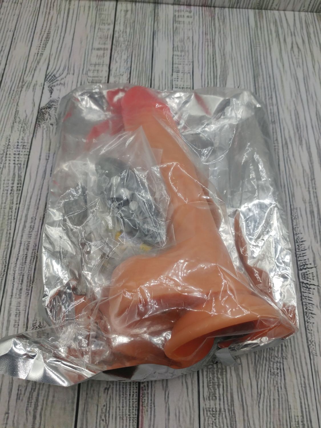 7in Realistic Dildo - Silicone - Suction Cup w/ Balls Remote Control Multi-Speed