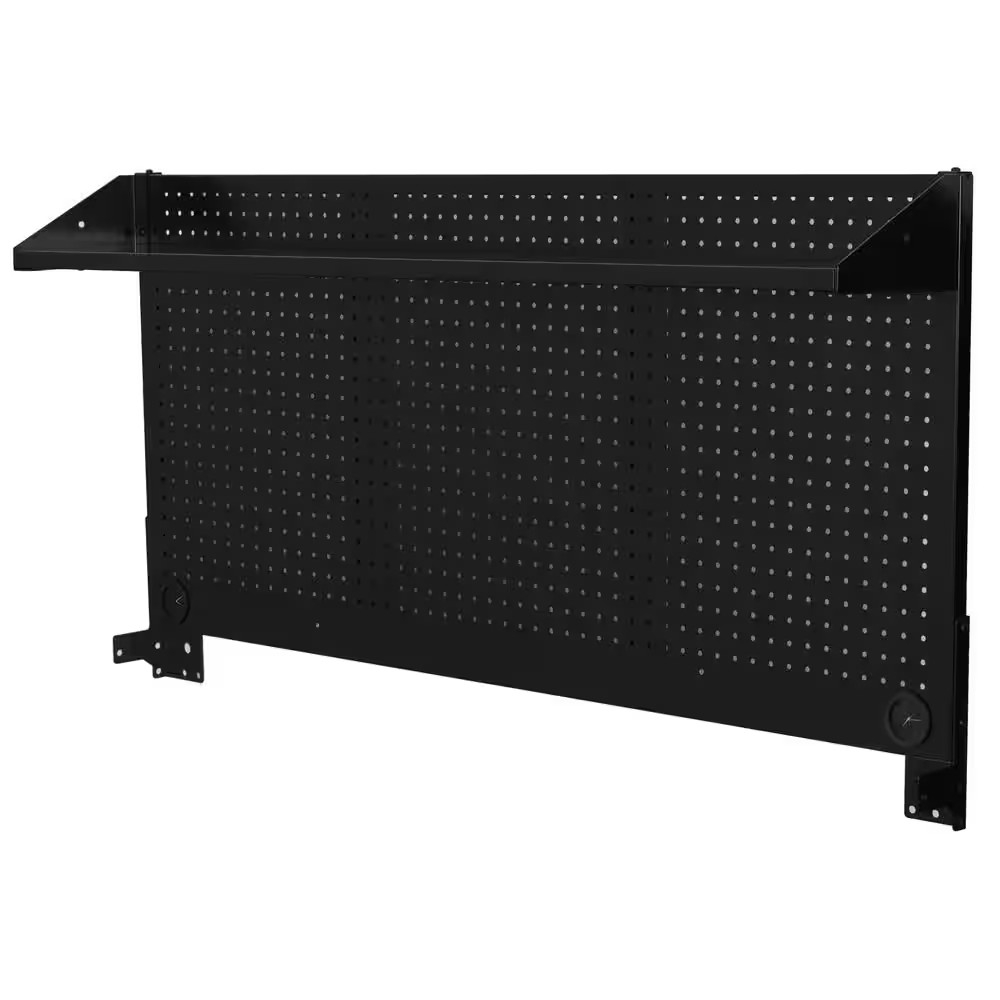 Modular 52 In. W Standard Duty Black Pegboard Attachment