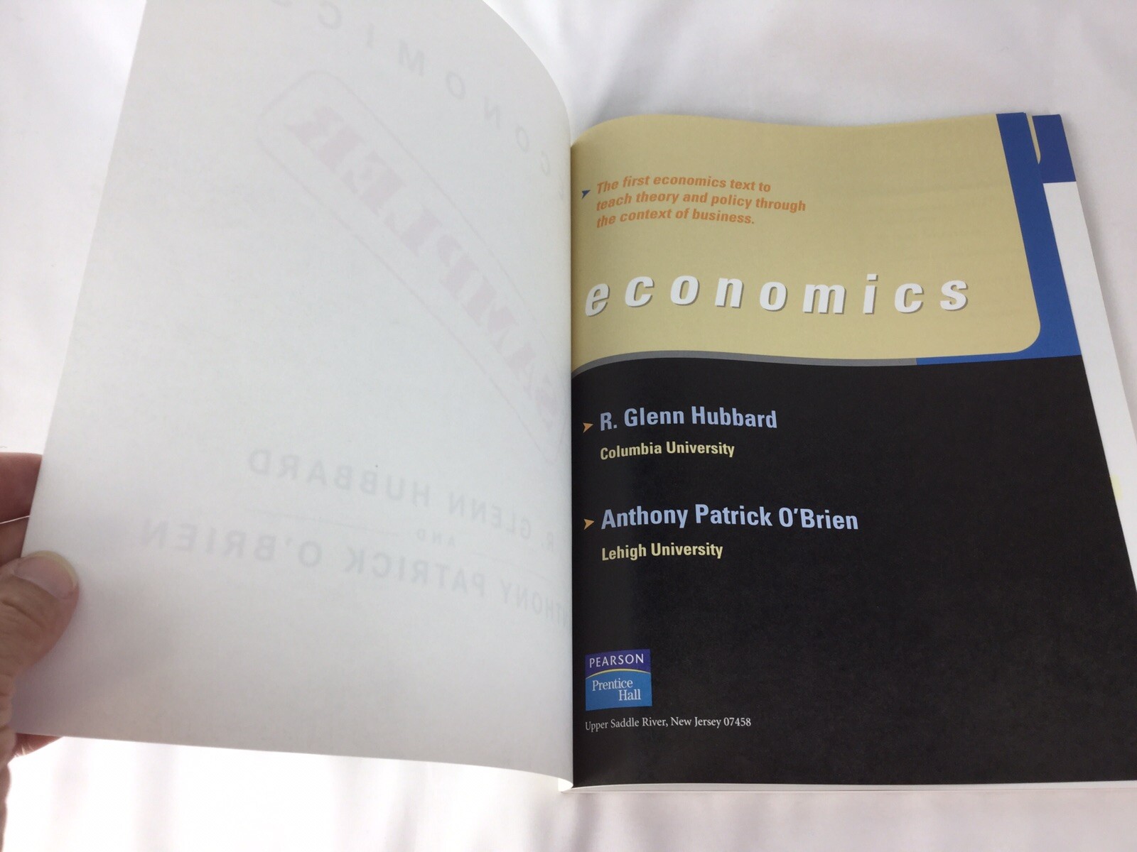 Economics Sampler Hubbard O’Brien 190818TAW/WWC
