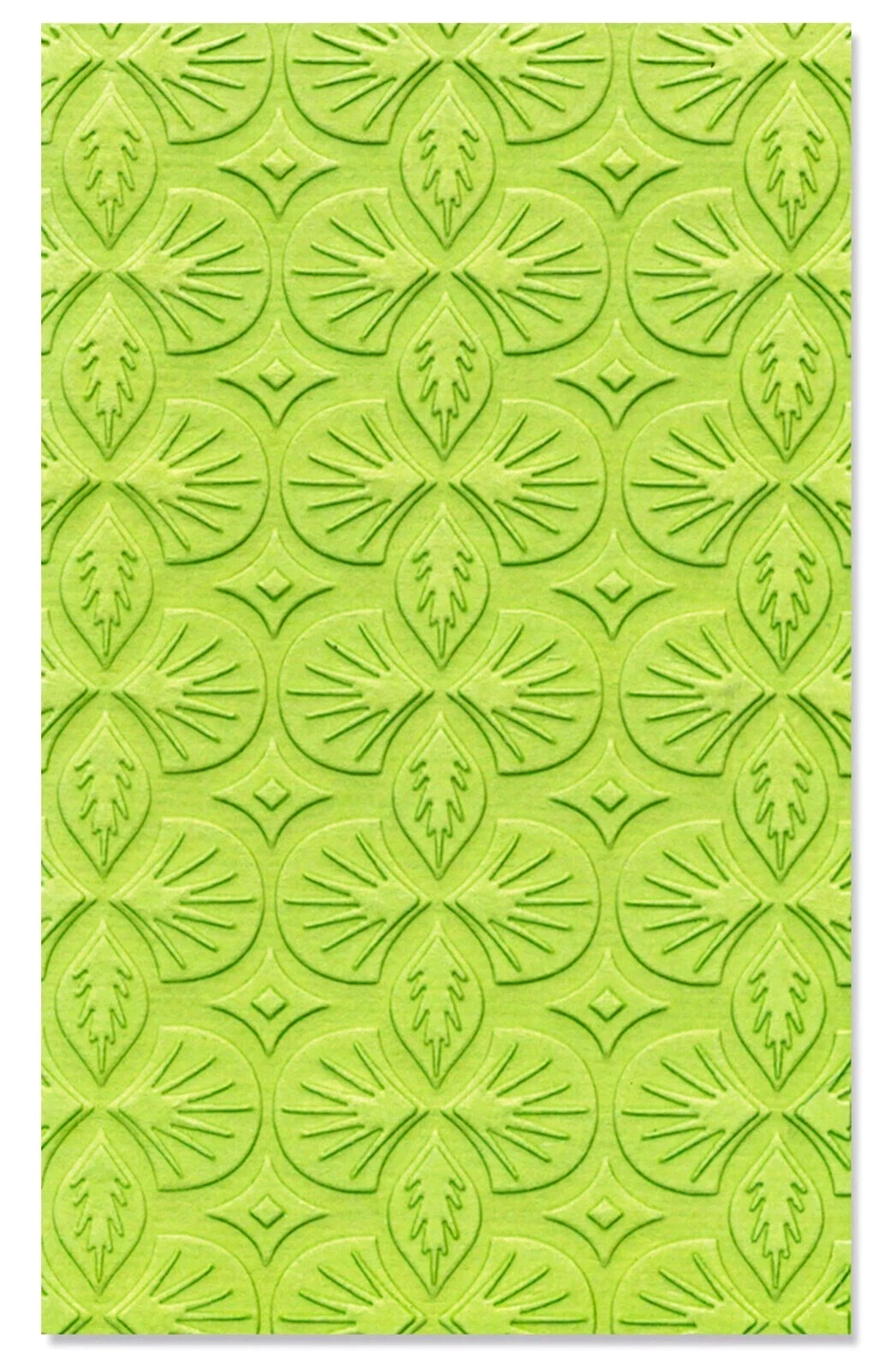 NEW Sizzix DECO LEAVES Textured Impressions Mini Embossing Folder 666264