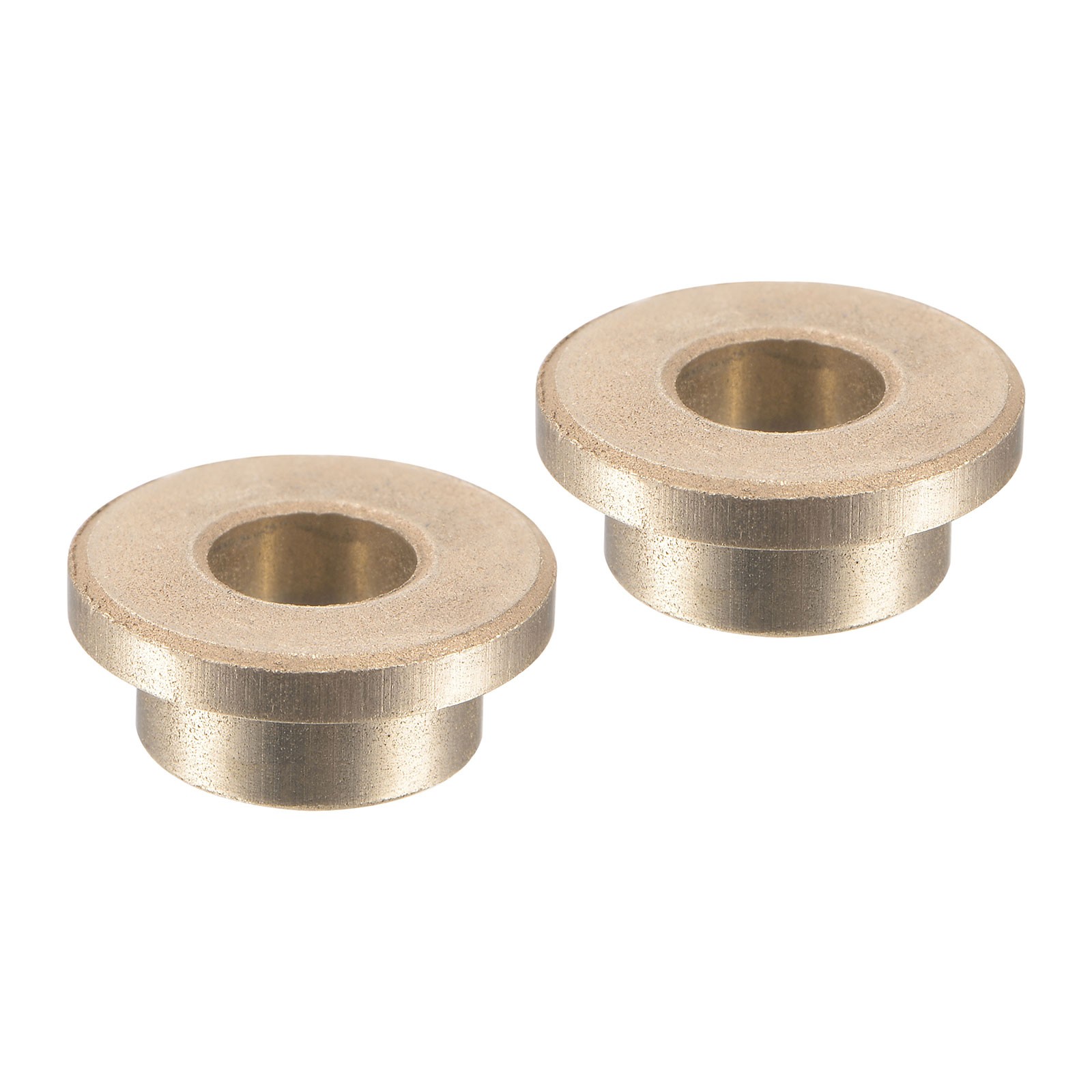 2pcs Flange Sleeve Bearings-[6mmx10mmx6mm] Sintered Bronze Bushing for Machine