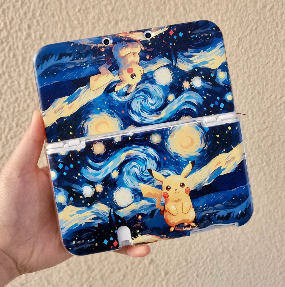 Pokémon Pikachu x Van Gogh Starry Night Art Nintendo series console parts Cover
