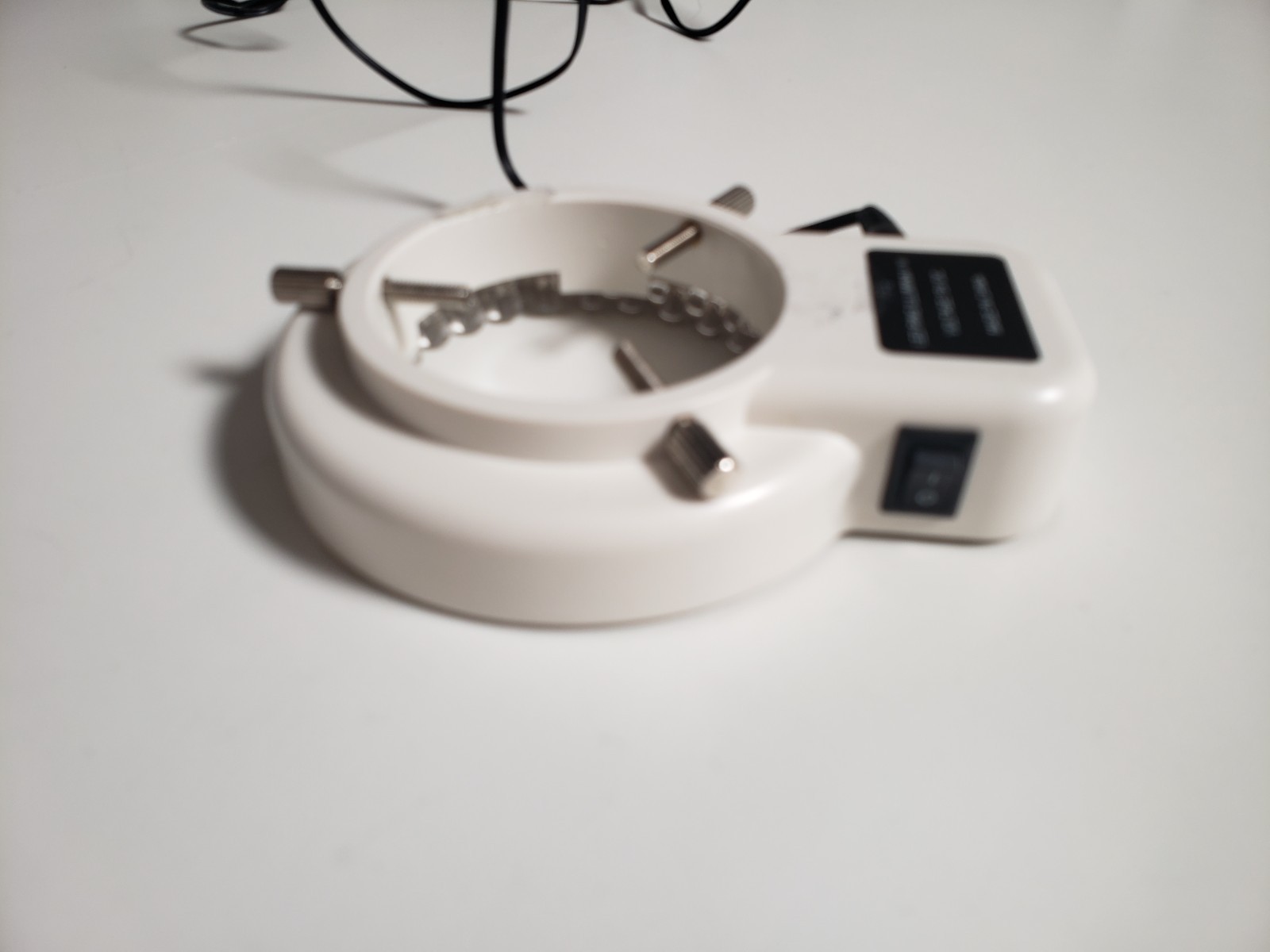 54 LED Focused Bright Adjustable Ring Light for Stereo Microscope USED, AS IS