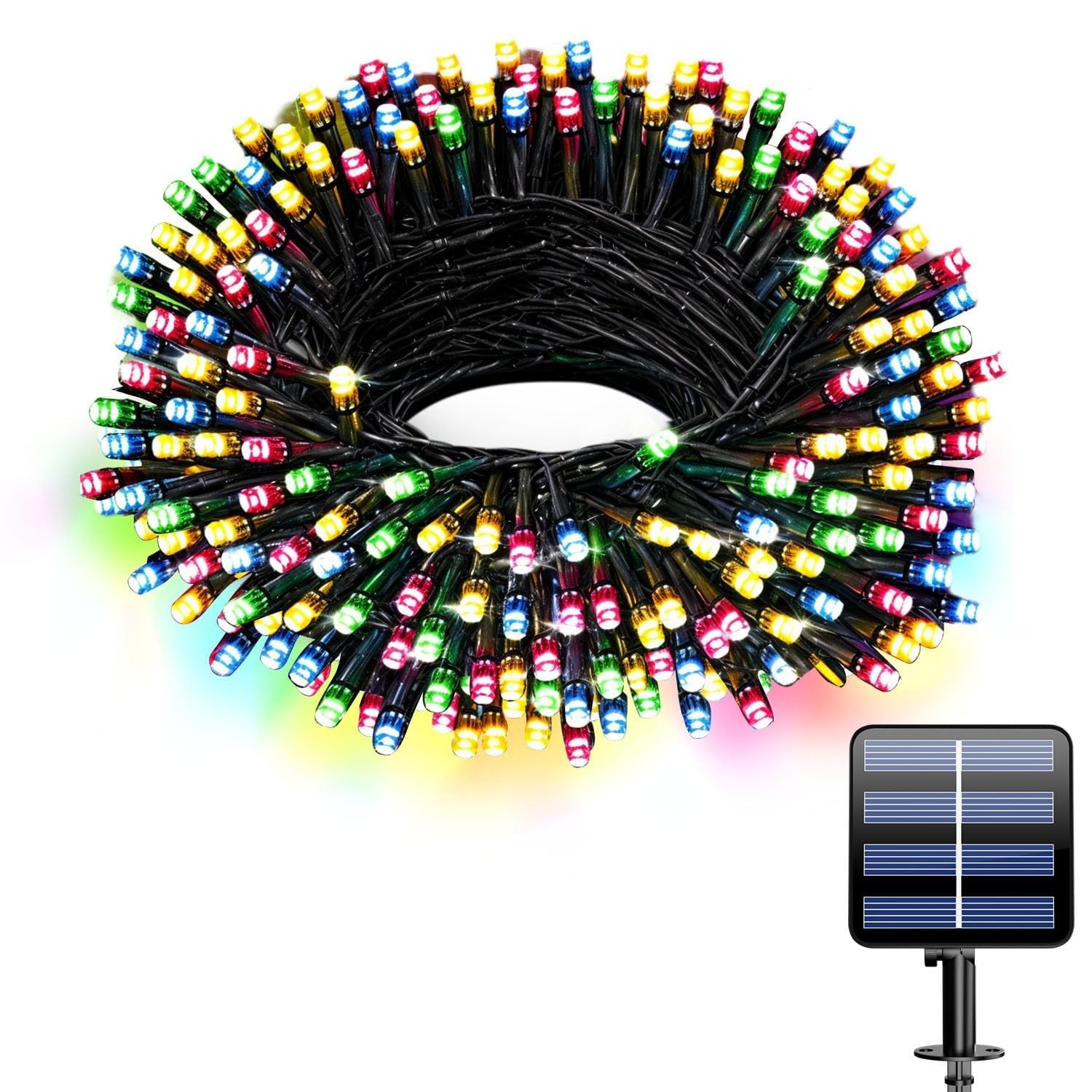 Solar Christmas Lights, 33FT 100 LEDs Fairy Lights with 8 Lighting Modes, Sol...