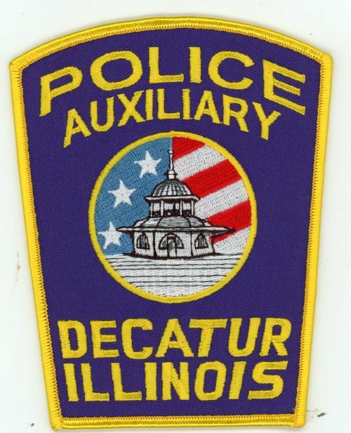ILLINOIS IL DECATUR POLICE AUXILIARY NICE SHOULDER PATCH SHERIFF