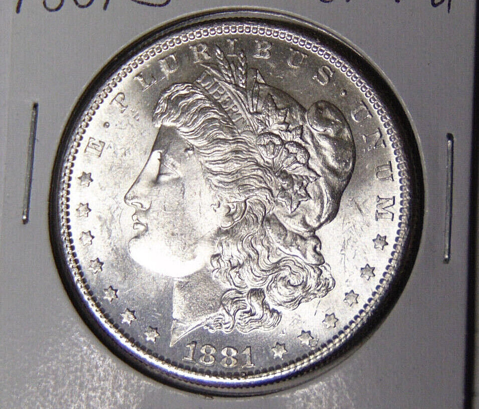 Choice BU 1881-S Morgan Silver Dollar Choice Uncirculated San Francisco (9822)