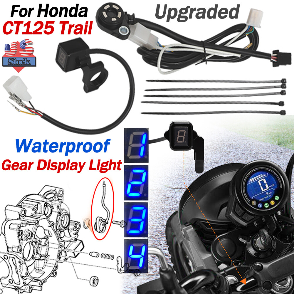 For 19-23 HONDA CT125 Trail 125 Gear Display Light Indicator Monitor Waterproof