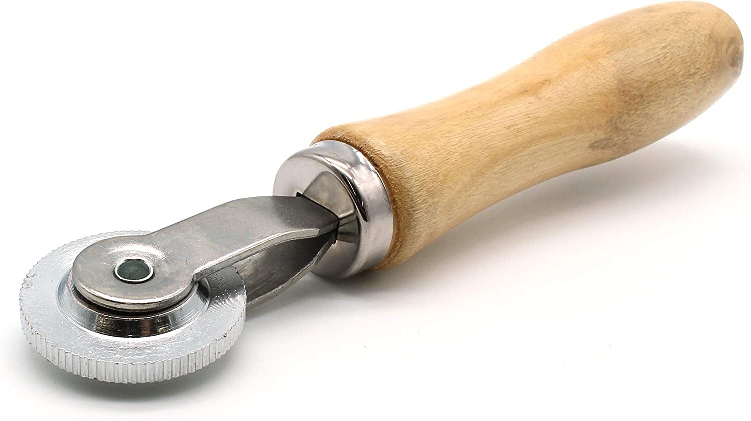Tire Patch Stitcher wood handle, ball bearing roller