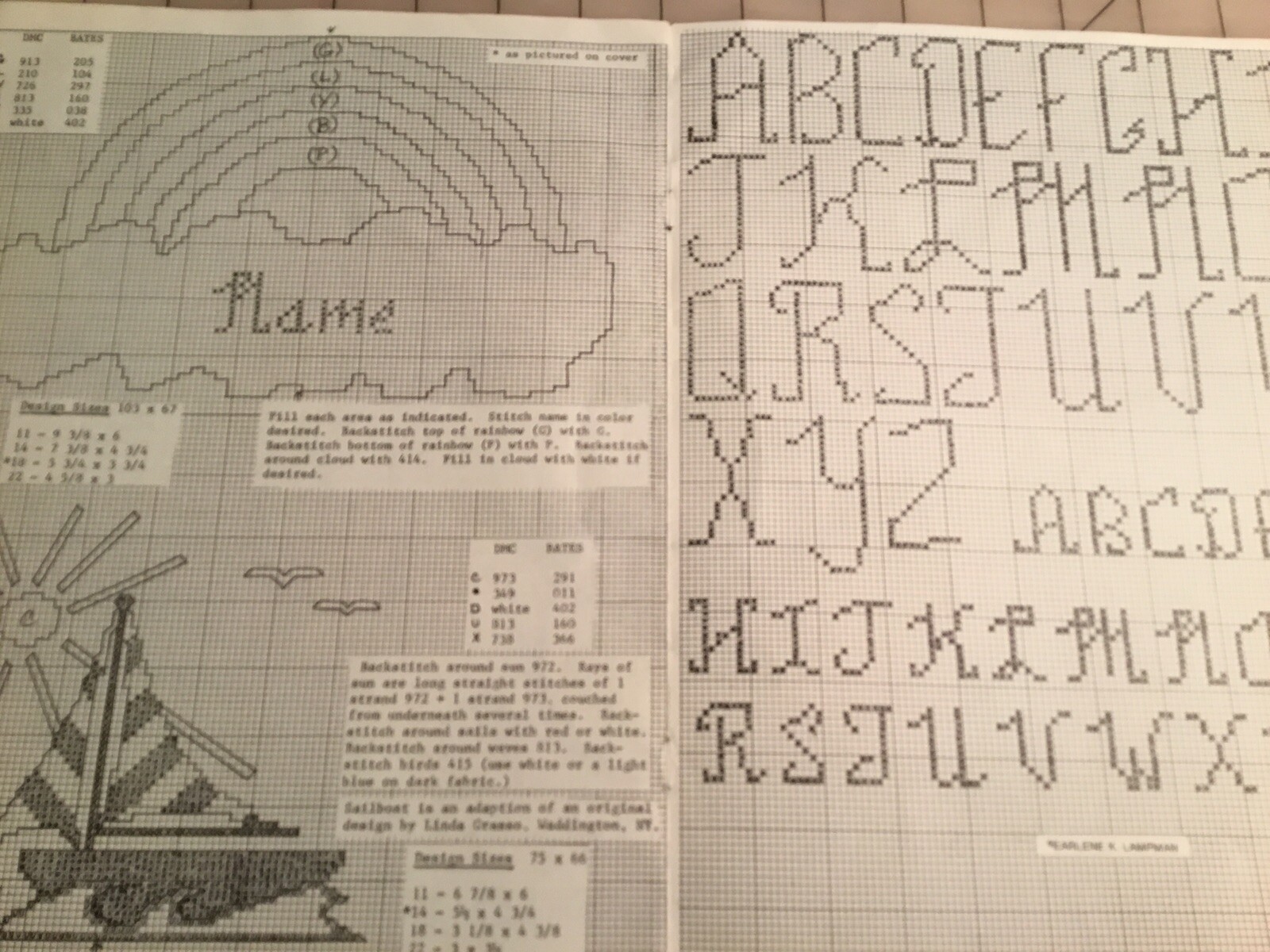 Sew and Tell by Earlene Cross Stitch Decorations Pattern/Instructions Leaflet
