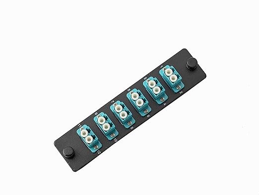 SpeedyFiberTX 1-Pack LGX Compatible Fiber Patch Panel, 12 Fibers 6 Aqua LC Adptr