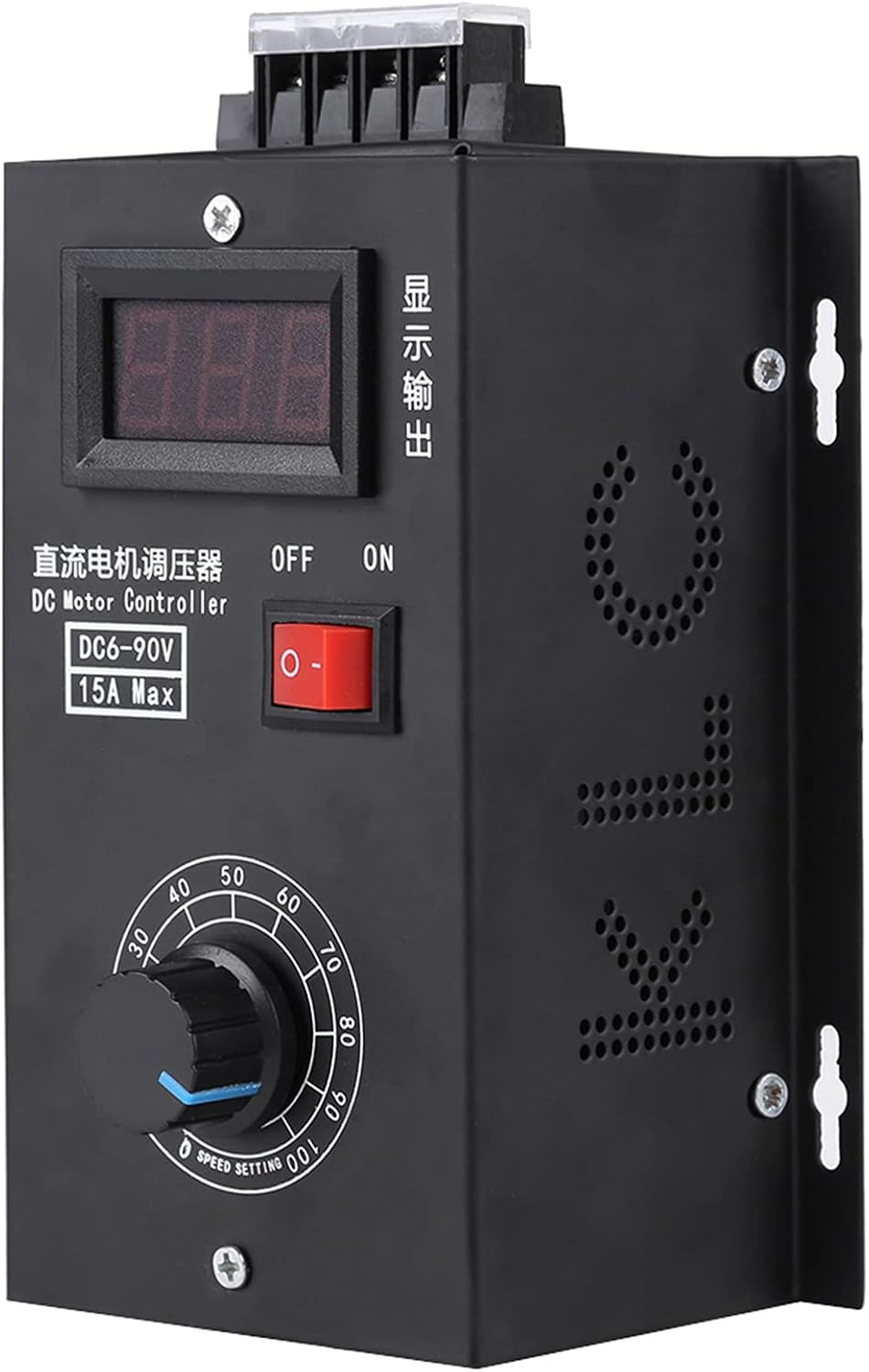 Universal 6V - 90V PWM DC 90V DC Motor Speed Controller Speed Controller PLC 15A