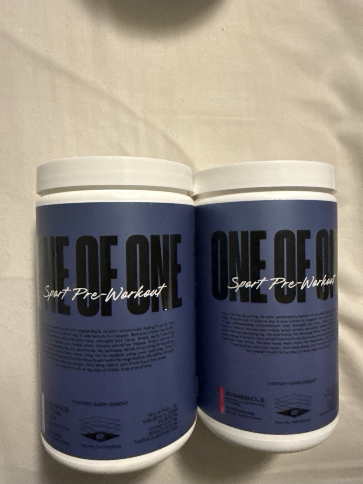 ONE OF ONE Sport Pre-Workout – Clean Energy & Focus with NeuroRush - two Jars