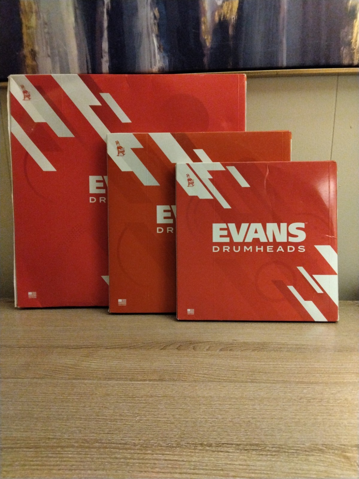 Evans G2 Clear Coated Drumheads 16", 12" And 10" Lot Of 3 Pre-owned