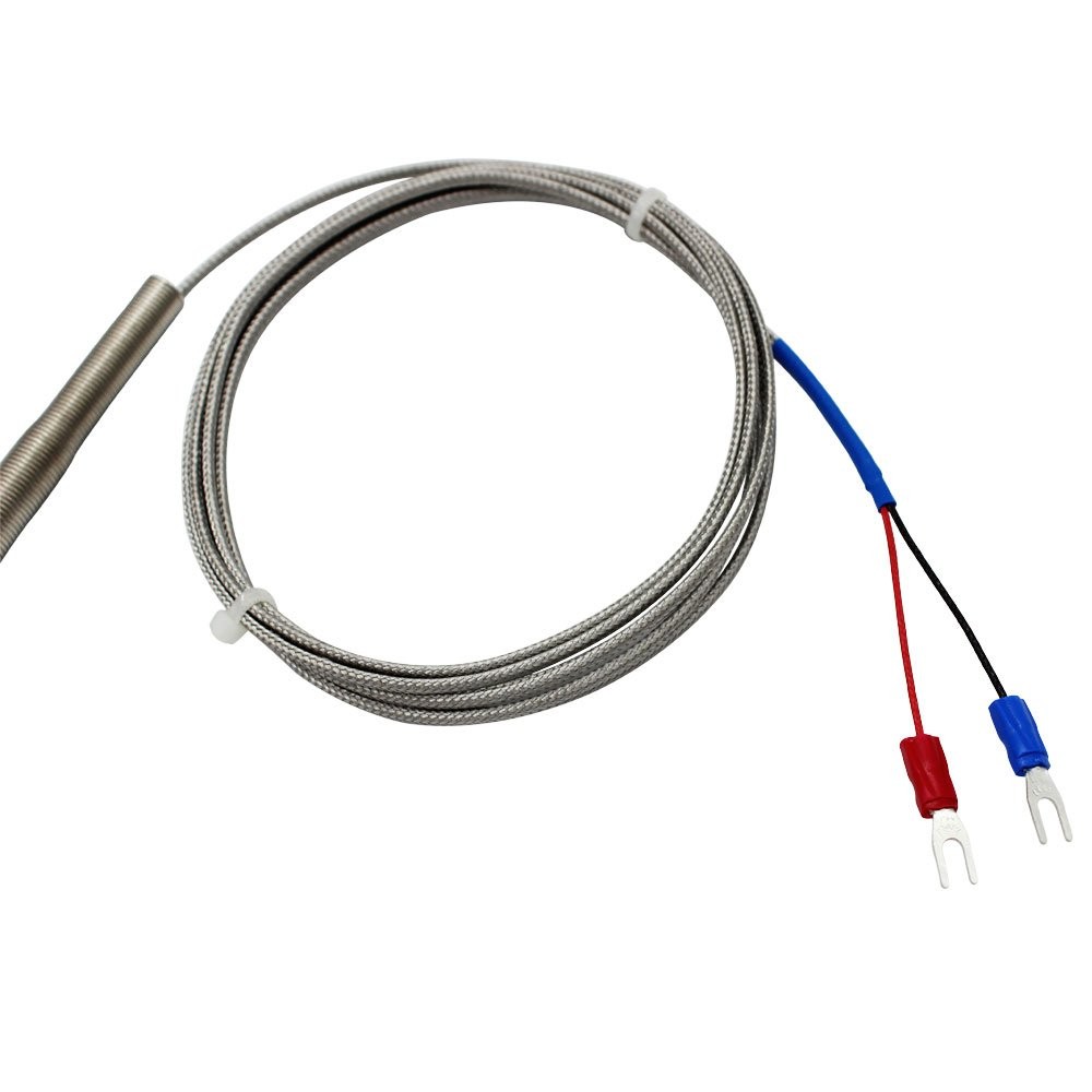 KType Thermocouple Temperature Sensor 100mm Probe 6.6ft Wire