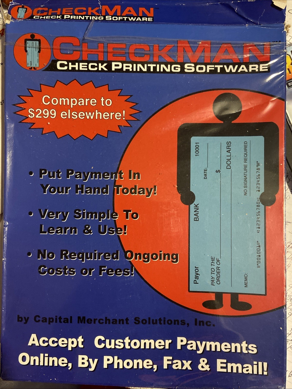 CHECKMAN CHECK PRINTING SOFTWARE/ROM