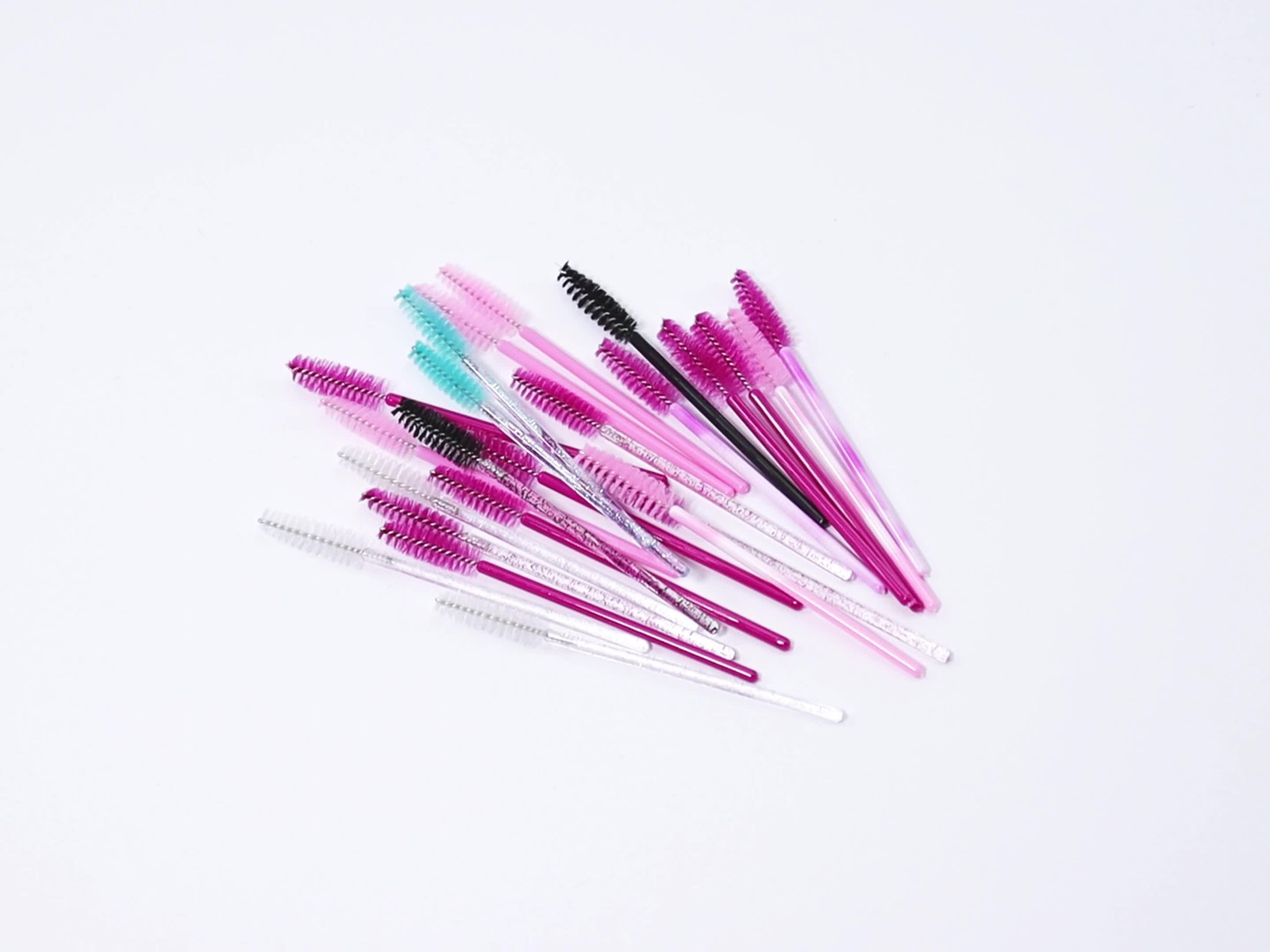 ANNAFRIS 50Pcs  Disposable Eyelash  Brush Soft Head Crystal Eyebrow Brush Lash