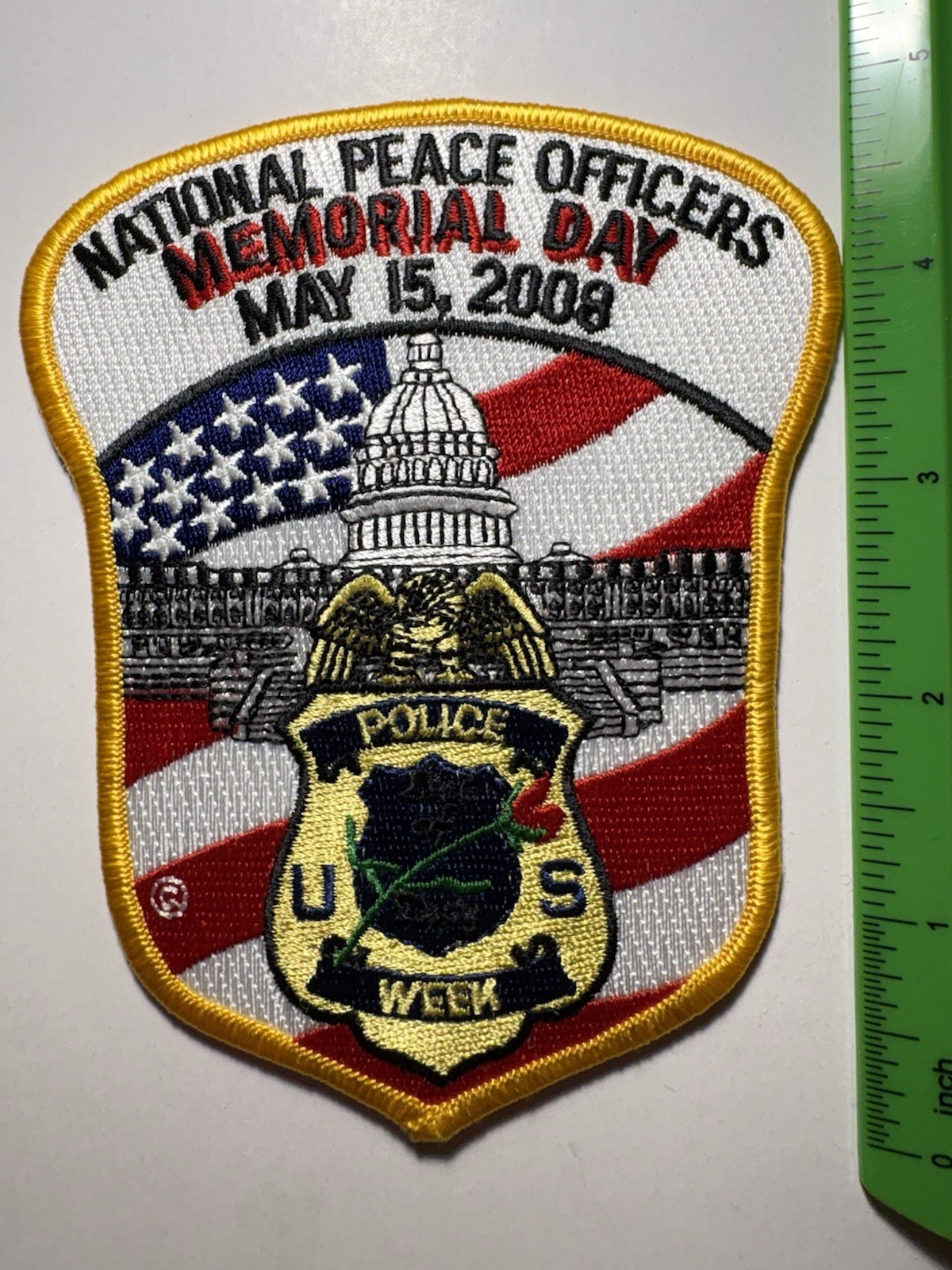 National Peace Officers Memorial Day 2008 Patch