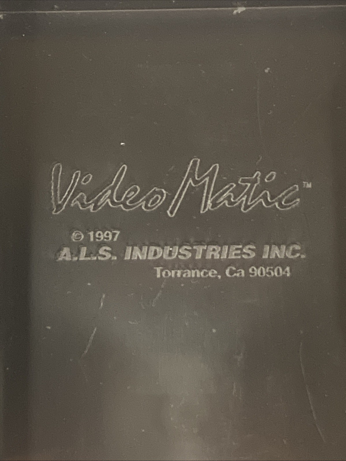 1997 Video Matic N64 controller storage tray CONTROLLER NOT INCLUDED