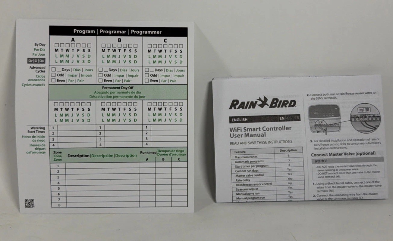 Rain bird Smart Irrigation Timer # ARC6I 6 Zone App Based - Open Box