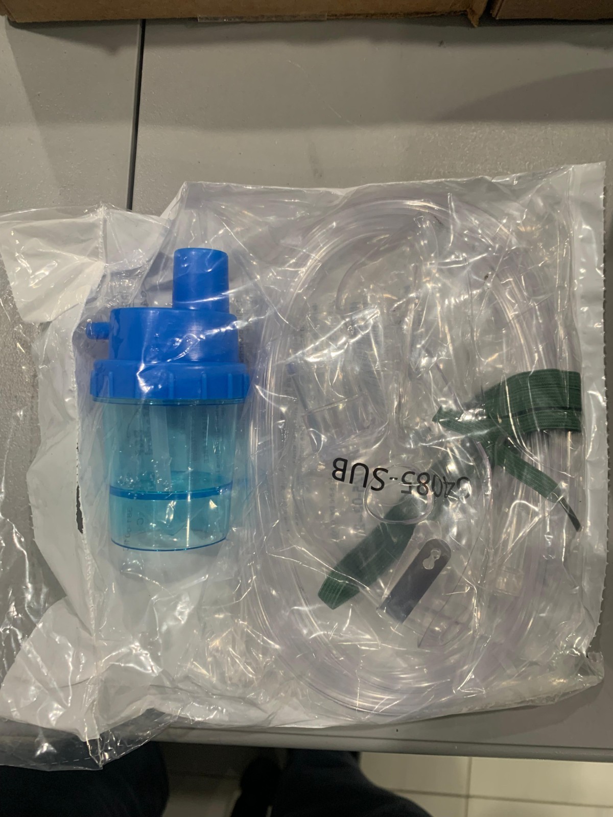 Oxygen Therapy Kit  Disposable Tube Mask Home (Tube- Blue cup- Mask )(Pack Of 3)