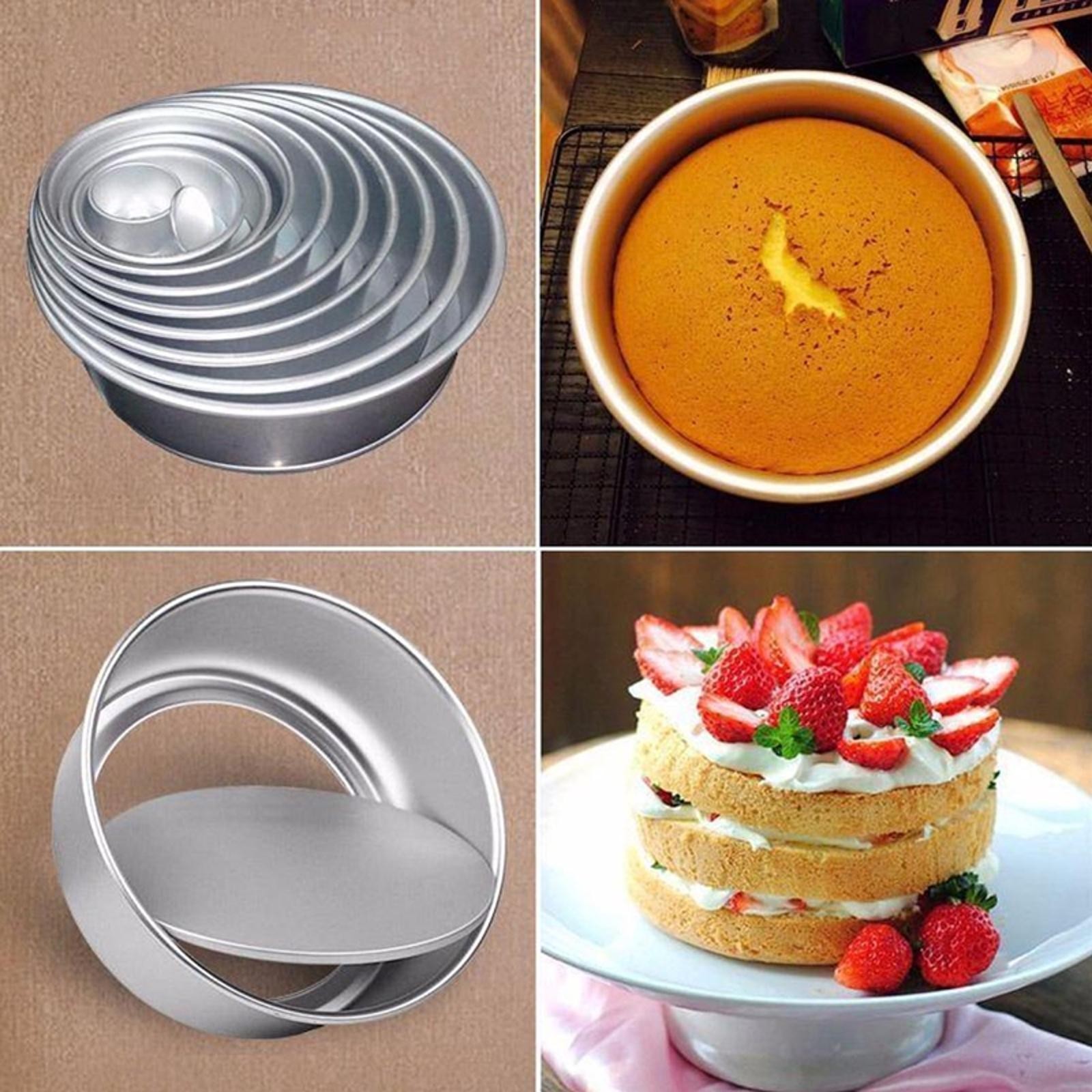 16.8cm 6 inch ​Kitchen Baking Tools Aluminum Alloy Die Cake Pan Pudding Mold
