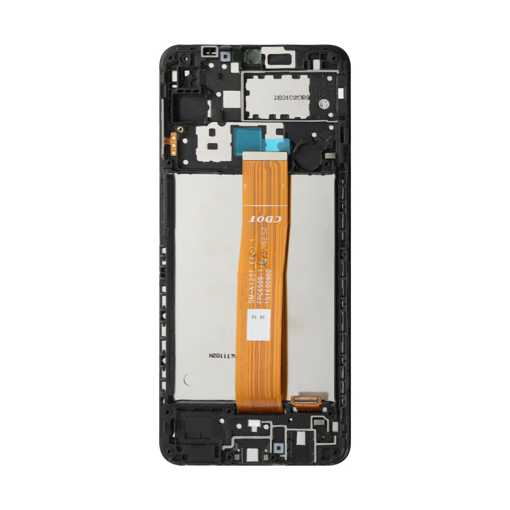 For Samsung Galaxy A12 SM-A125U LCD Touch Screen Assembly Replacement + Frame