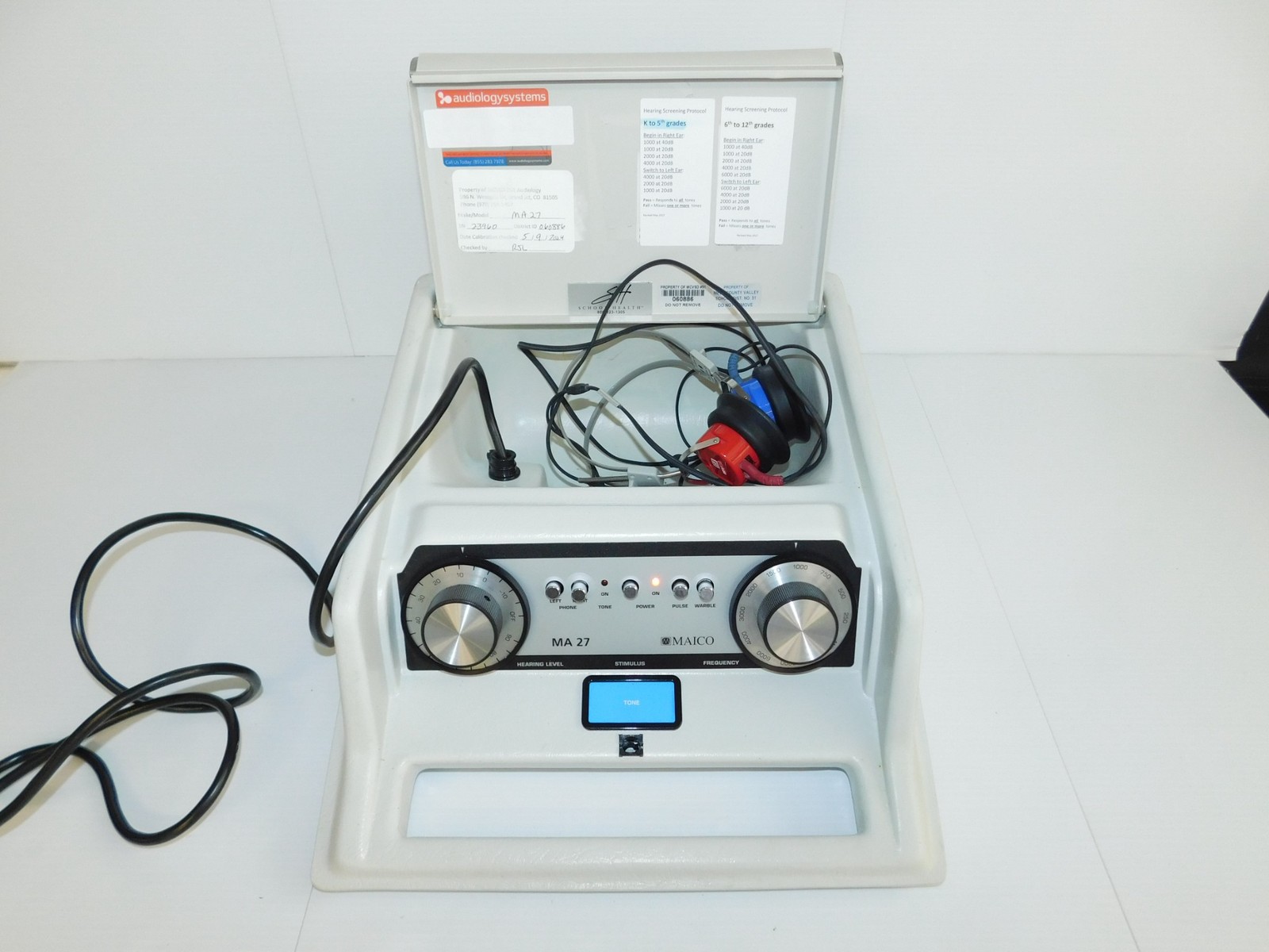 MAICO MODEL MA 27 AUDIOMETER (SBS6)