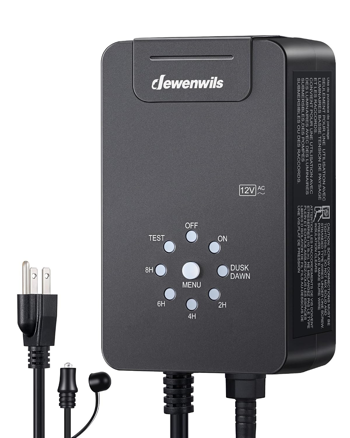 60W Low Voltage Landscape Transformer, 120V AC to 12V AC Outdoor Landscape Light