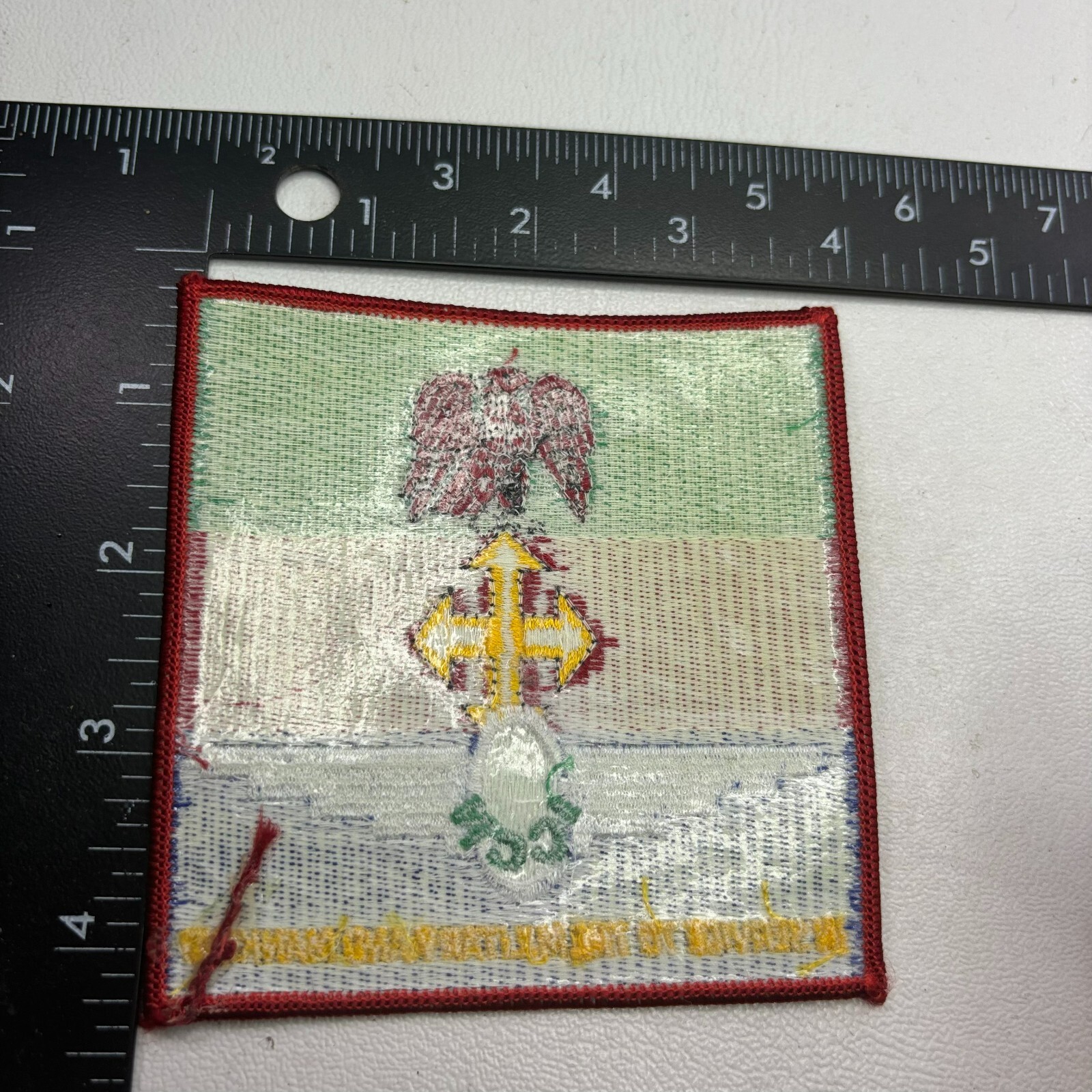 (? ICCN ?) IN SERVICE TO MILITARY AND MANKIND Patch 48a1