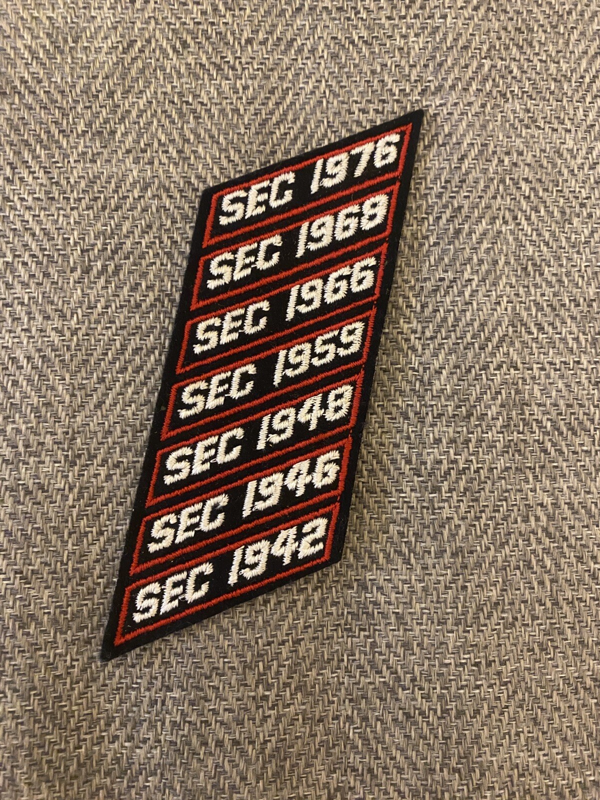 Vintage UGA patch Player Issue? Georgia Bulldogs SEC Champs 1942 1976 1969