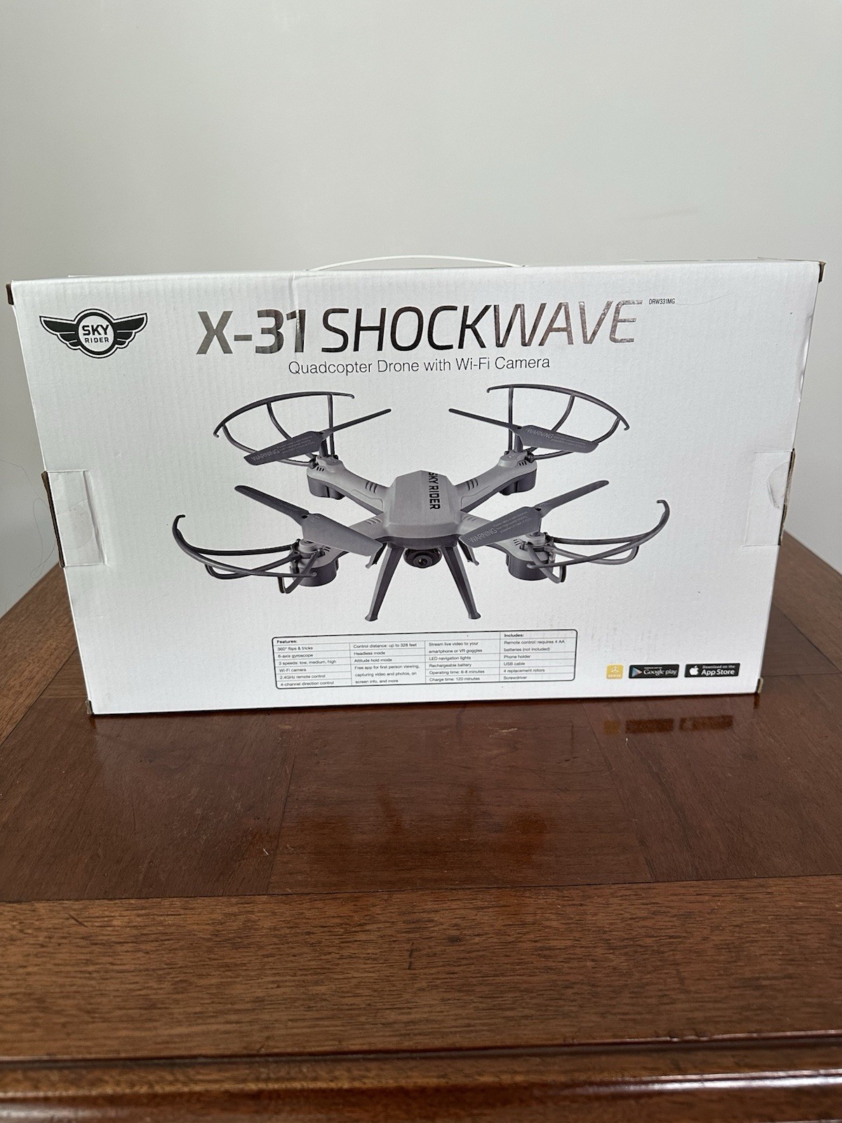 Sky Rider X-31 Shockwave Quadcopter Drone with Wi-Fi Camera