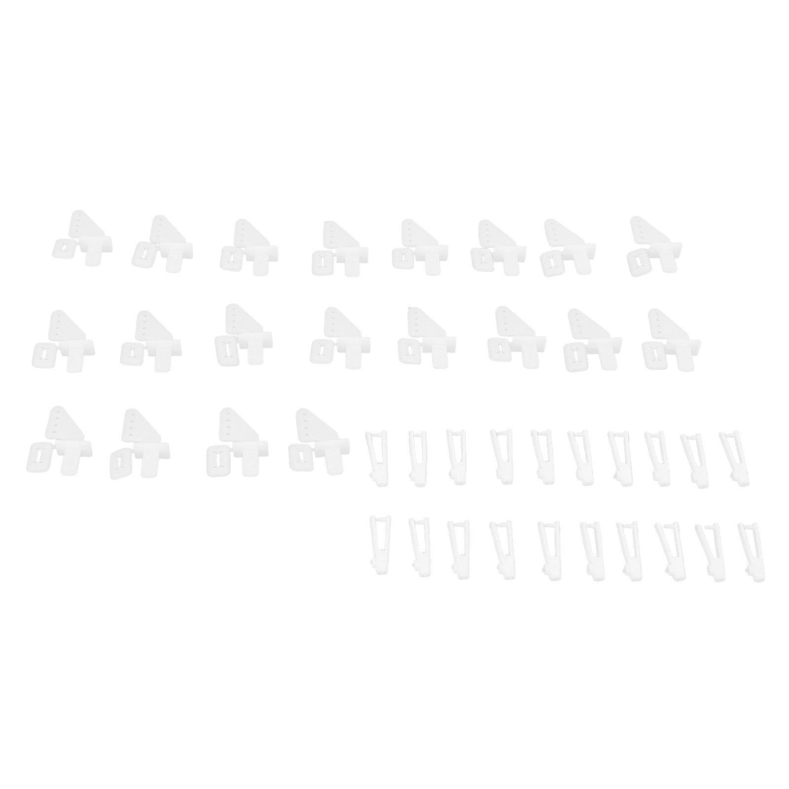 20 Sets 4 Hole Control Horns Clevis Kit For RC Airplane Foam NRCQ