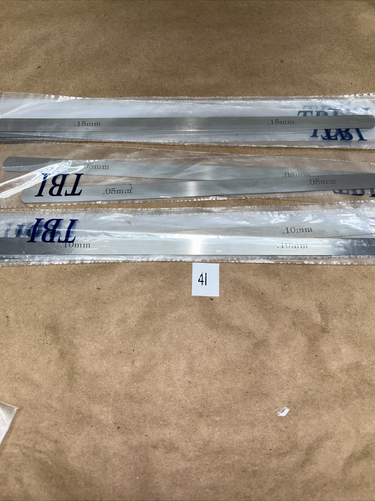 Assorted Long Blade Feeler Gauges (8).15mm, (2) .05mm,.(6).10mm 16 Total PCs.