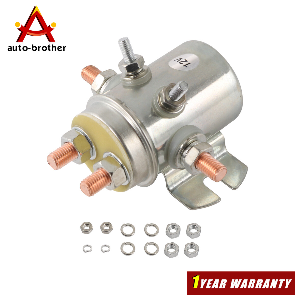Duty SWITCH RELAY SOLENOID Continuous New 12V 6-Terminl For Autocrane Boom Winch