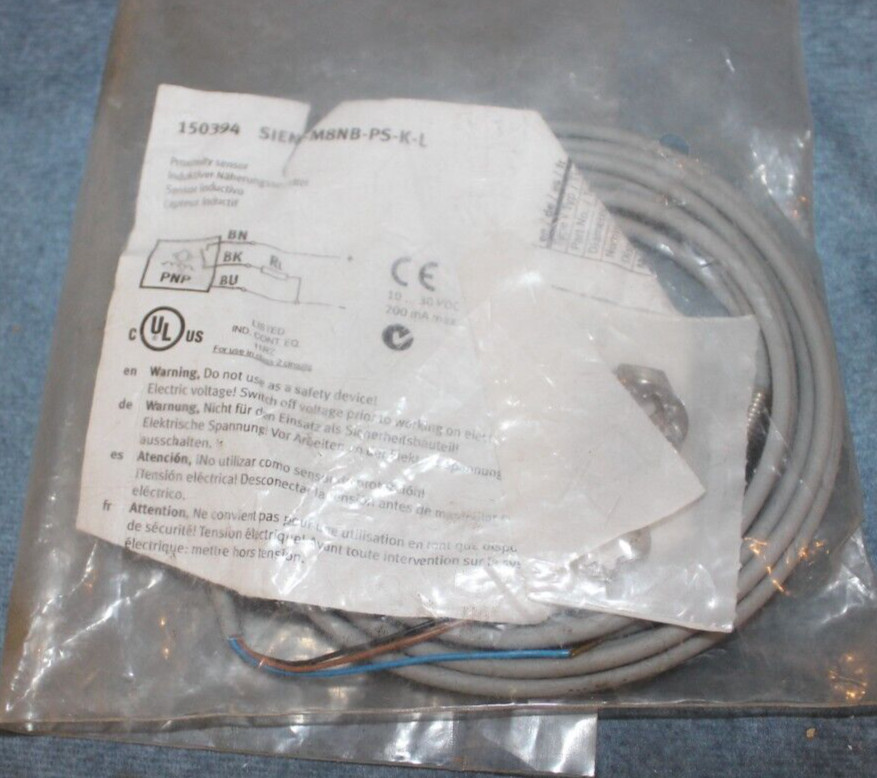 (New In Sealed Factory Bag) FESTO SIEN-M8NB-PS-K-L SIENM8NBPSKL "2 Yr. Warranty"
