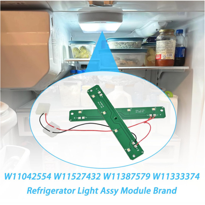 Refrigerator Light Assy Module Brand Fits for Whirlpool Maytag Amana (PCB Only)