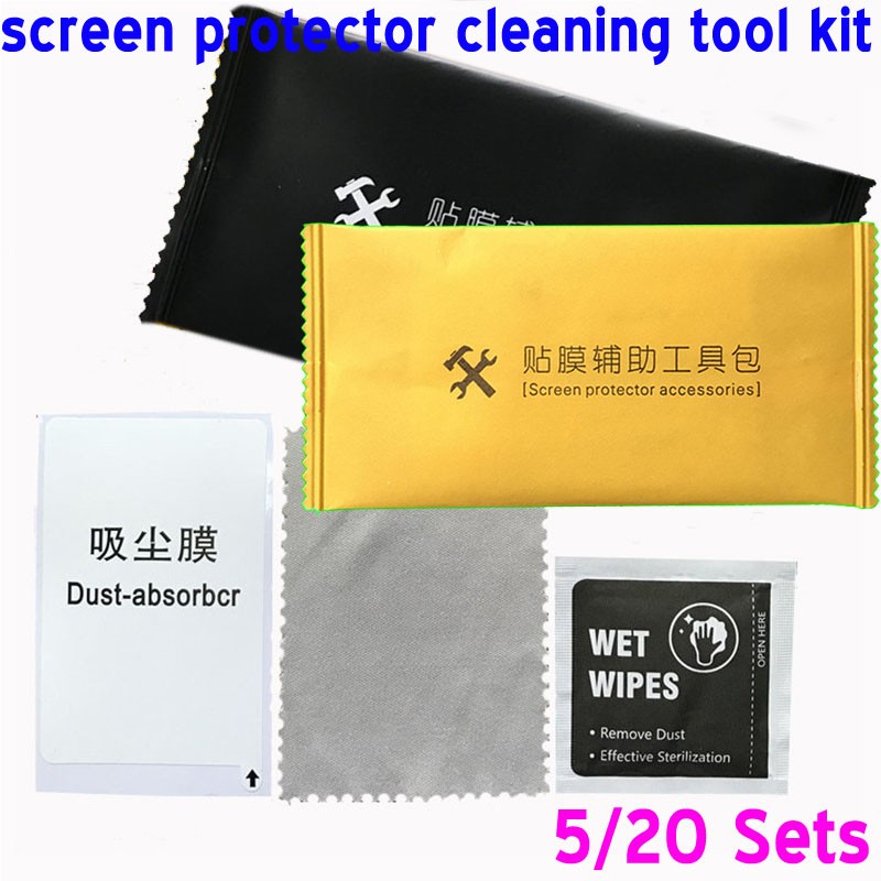 Dry-Wet Wipes Cloth Camera Lens Phone Watch Screen Protectors Cleaning Tool Sets