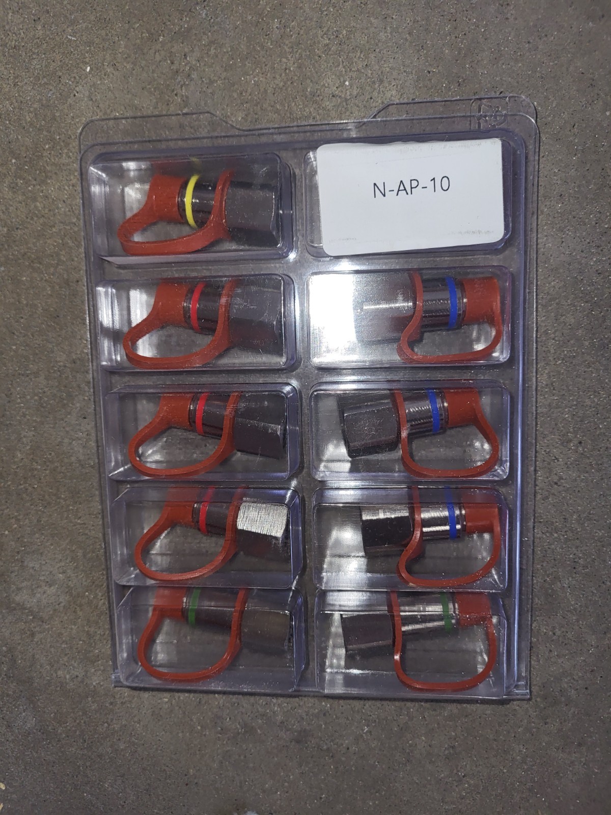 Buckeye N-AP-10 assort Nozzle Kitchen Mister with Rubber Blowoff Cap (10 pack)
