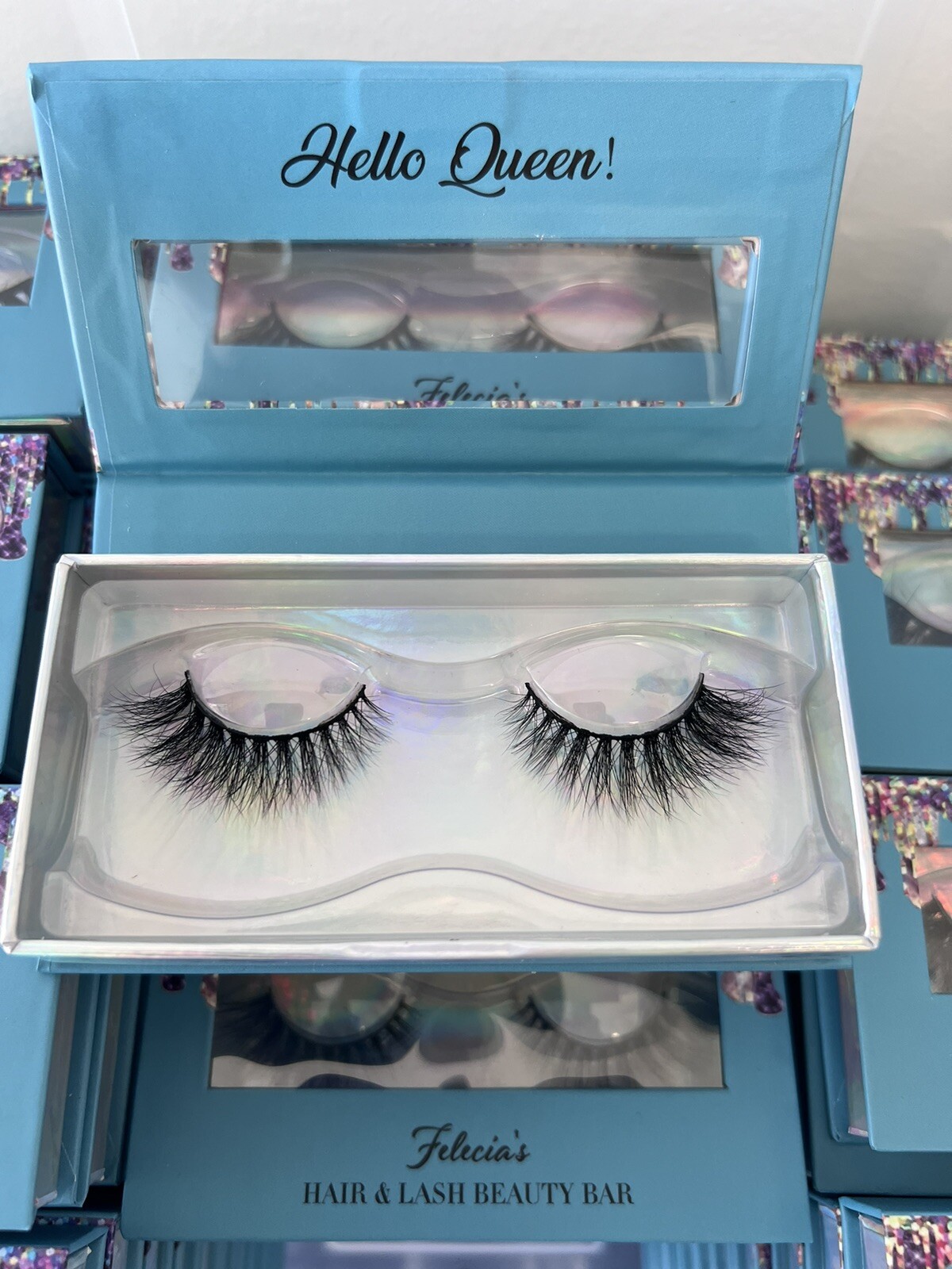 Mink Lashes fluffy false eyelashes, 18mm Dramatic look, Cat eye Apperance