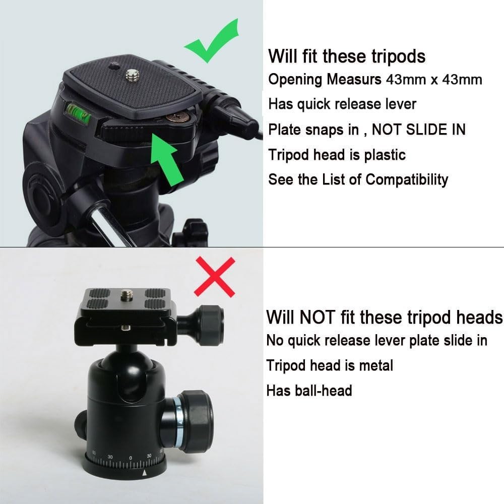 Versatile 2-Pack Tripod Quick Release Mounts - Enhance Your Photography Gear