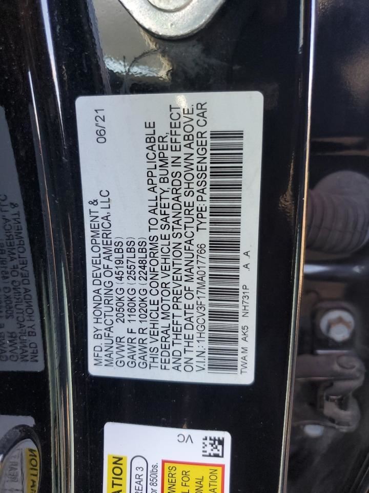 ACCORD 2021 Air Shutter 2116659