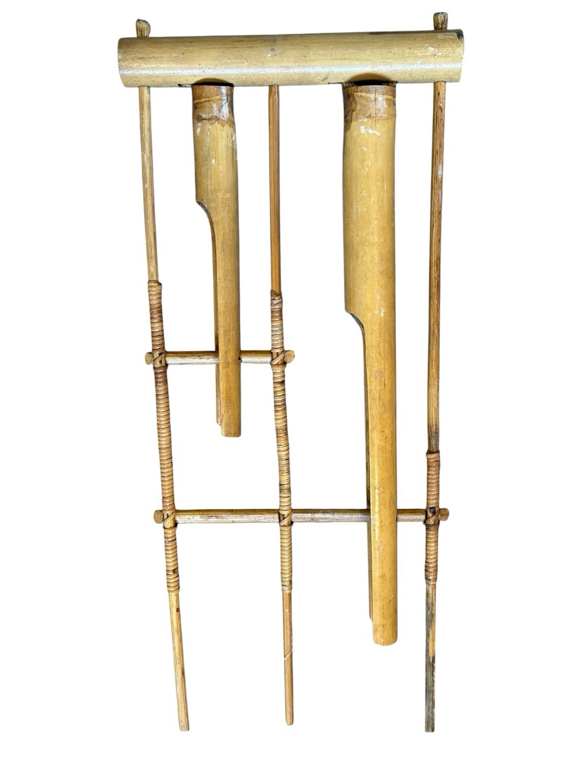 Vintage Angklung Traditional Java-Sudanese Bamboo Musical Instrument